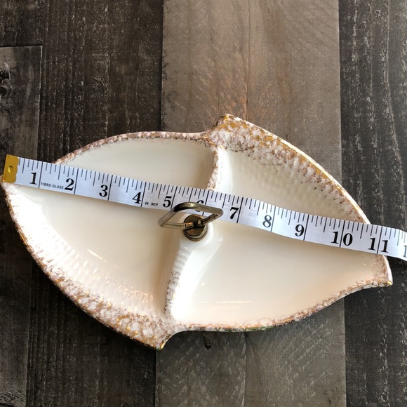 Vintage California pottery divided tidbit relish dish - Picture 5 of 6